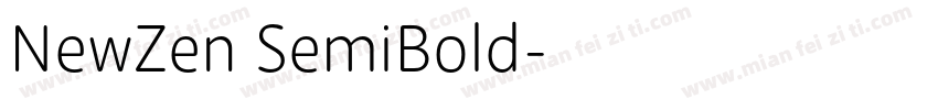 NewZen SemiBold字体转换